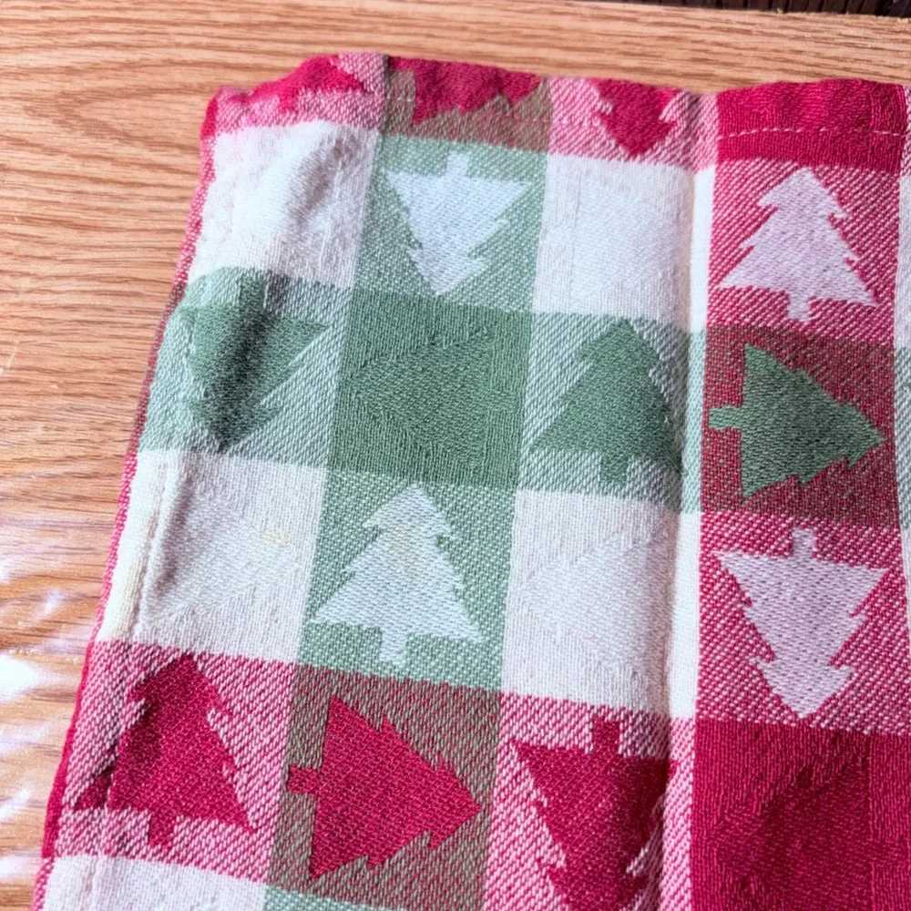 Cotton Park Cottage Cloth Napkins Christmas Tree Lot Of 8